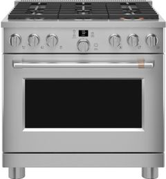 Café™ 36" Stainless Steel Pro Style Gas Range