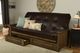 Kodiak Furniture Washington Oregon Trail Java/Rustic Walnut Queen Storage Futon with Mattress-1
