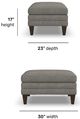 Flexsteel® Customizable Eleanora Ottoman-2