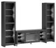 Signature Design by Ashley® Cayberry 3-Piece Matte Black Entertainment Center with Electric Fireplace-1