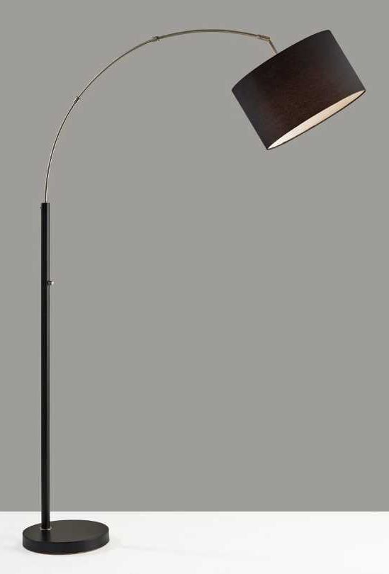 Adesso® Preston Black Arc Floor Lamp-2