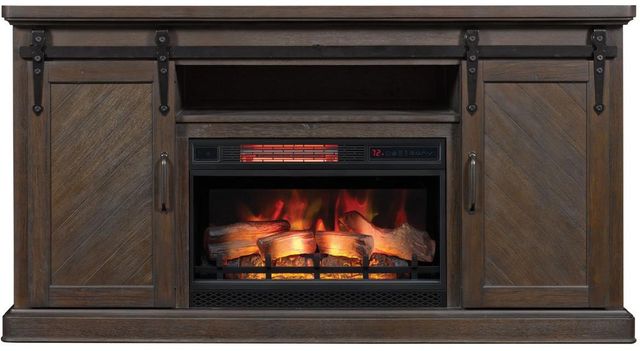 ClassicFlame® Southgate Antique Coffee TV Stand with Electric Fireplace-3
