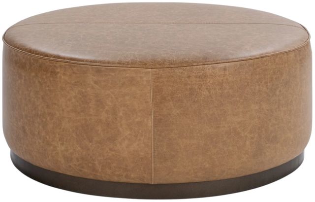 Classic Home Clair Chestnut 40" Round Ottoman-0
