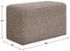 Uttermost® Kelce Caramel/Cream Woven Checkered Ottoman-5