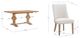 Powell® Banks 5-Piece Beige/Rustic Honey Dining Table Set-1