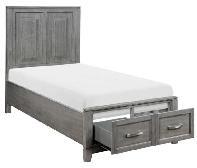 Homelegance® Garretson Gray Twin Platform Bed-3
