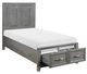Homelegance® Garretson Gray Twin Platform Bed-3
