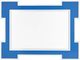 Crestview Collection Retro 1 Blue Wall Mirror-0