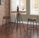 American Woodcrafters Stockton Golden Oak/Slate Grey 30" Barstool-3