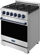 Thor Kitchen Gordon Ramsay Collection 30" Stainless Steel Pro Style Gas Range with Precision Knob Control and Blue Trim-3