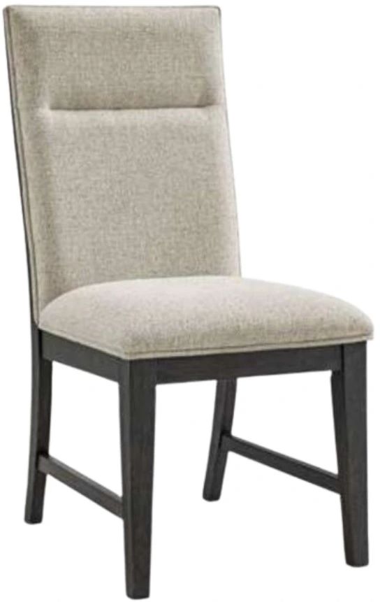 Elements International Axel Espresso/Light Gray Dining Chair-0
