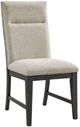 Elements International Axel Espresso/Light Gray Dining Chair-0