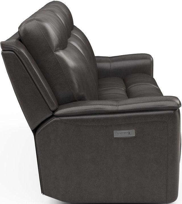 Flexsteel® Miller Slate Power Reclining Sofa with Power Headrest and Lumbar-3