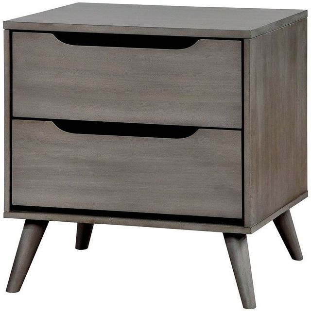 Furniture of America® Lennart 5-Pieces Gray Queen Bedroom Collection-3