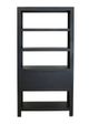 A & B Home Salvador Black/Light Brown 4-Tier Shelf-4