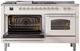 Ilve® Nostalgie II Series 60" Antique White Pro Style Dual Fuel Range-3