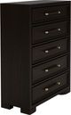 Riverside Furniture Lydia Dark Cabernet Five Drawer Chest-2