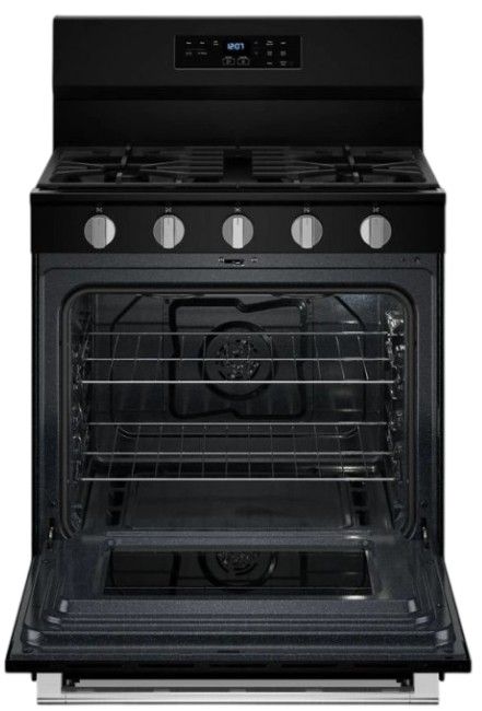 Maytag® 30" Black Freestanding Gas Range-1