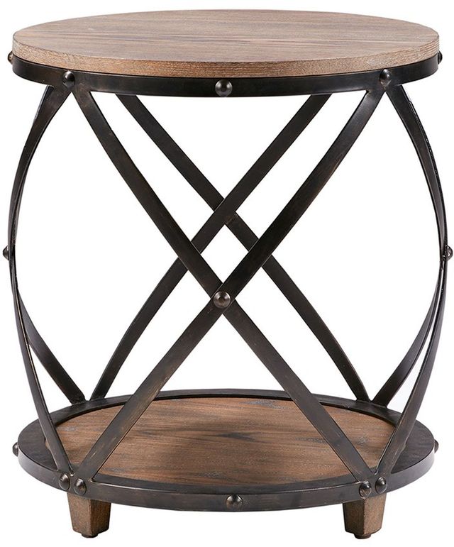 Olliix by Madison Park Antique Bronze Cirque Bent Metal Accent Table-0