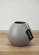 Le Present Drop Wide Light Grey 6" Vase-2