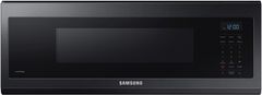 Samsung 1.1 Cu. Ft. Fingerprint Resistant Matte Black Steel Smart SLIM Over The Range Microwave with 400 CFM Ventilation
