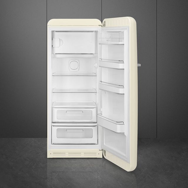 Smeg 50's Retro Style 9.9 Cu. Ft. Cream Compact Refrigerator-2