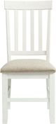Elements International Stone White 7-Piece White Dining Room Set-2