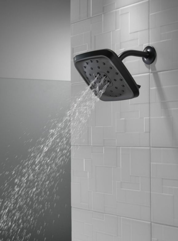 Delta Universal Showering Matte Black H2Okinetic® 4-Setting Shower Head with Ultrasoak®-3