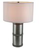 A & B Home Gray/Silver Hammered Table Lamp-1