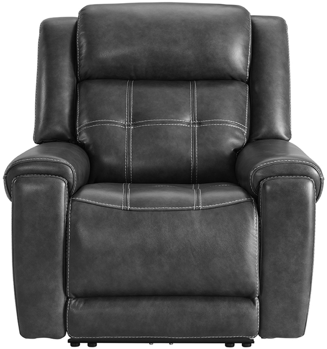 Intercon Regis Baron Charcoal Dual-Power Recliner-1