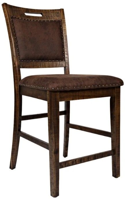 Jofran Inc. Cannon Valley 5-Piece Brown Counter Dining Set-3