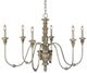 Forty West Saddlebrook Silver 6-Light Chandelier-0