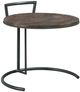 Fairfield® Rustique Brown End Table with Black Base-0