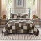 Olliix by Madison Park Timber 3 Piece Black and Brown King/California King Reversible Printed Coverlet Set-4