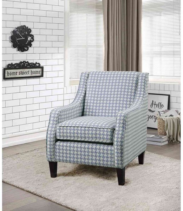 Mazin Furniture Fischer Light Blue Accent Chair-3