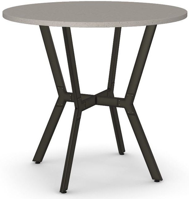 Amisco Customizable Norcross 36" Thermo Fused Laminate Round Counter Height Table-0