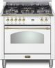 Lofra® Dolcevita 30" White Pro Style Dual Fuel Range-0