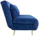 A & B Home Deep Blue/Gold Sofa Bed-2