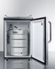 Summit® 5.6 Cu. Ft. Diamond Plate Beer Cooler/Kegerator-3