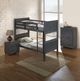 Furniture of America® Griffin Charcoal Brown Twin Panel Bed-1
