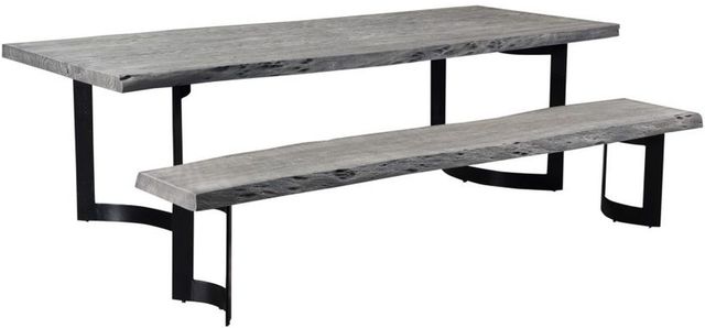 Moe's Home Collection Bent Weathered Grey Small Dining Table-1