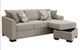 Coaster® Storey Camel Upholstered Sectional Chaise Sofa-1