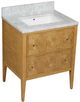 Currey & Company Santos 28" Sea Sand Vanity with Rectangular Undermount Sink-4