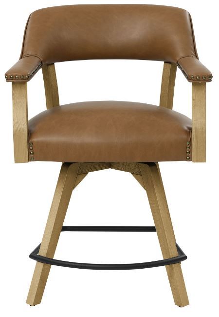 Steve Silver Co. Rylie Camel/Natural Counter Captains Chair-2