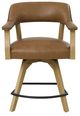 Steve Silver Co. Rylie Camel/Natural Counter Captains Chair-2