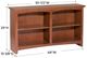 Whittier Wood® Furniture Customizable McKenzie 4-Shelf 48" Bookcase-1