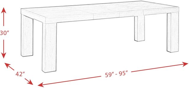 Elements International Grady Black Dining Table-3