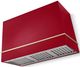 AGA Loge 48" Piccadilly Red Wall Mounted Range Hood with Brushed Brass Trim-0