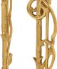 Currey & Company Fiore Clear/Polished Brass Bar Cart-2