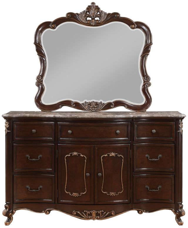 New Classic® Home Furnishings Constantine Cherry Dresser and Mirror-2